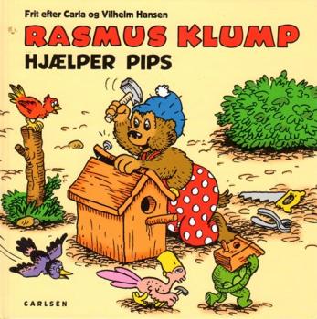 Children's book DANISH - Rasmus Klump Hjaelper Pips - Petzi - Hardcover